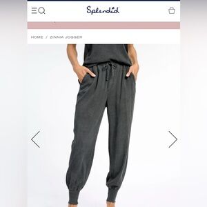 Zinnia Jogger in Charcoal by Splendid